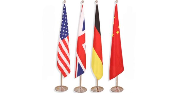 დროშის სადგამები ყველა ზომაში საოფისე და სამაგიდე სადგამი სურათი