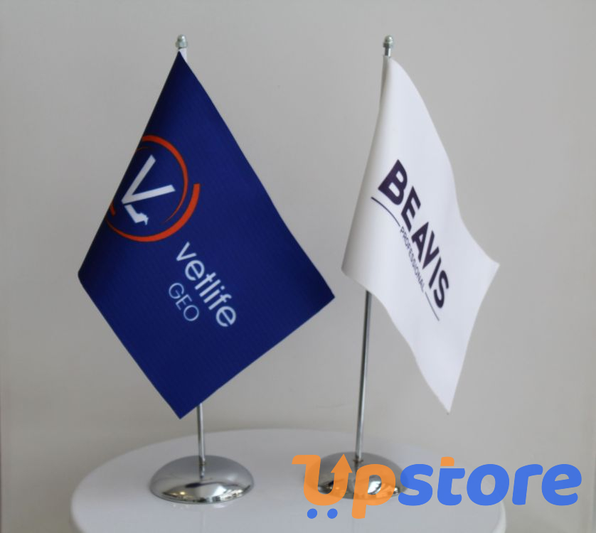 სარეკლამო დროშები ბრენდირებით ინდივიდუალური დიზაინი სურათი