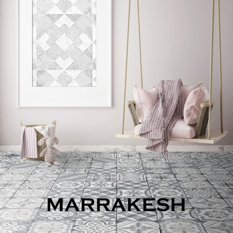 კერამო გრანიტი MARRAKESH GREY MIX 10მმ, 20X20 სურათი