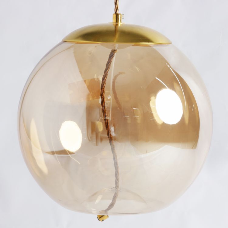 ჭერის სანათი SOLE 9966P/C ოქროსფერი/ქარვისფერი სურათი