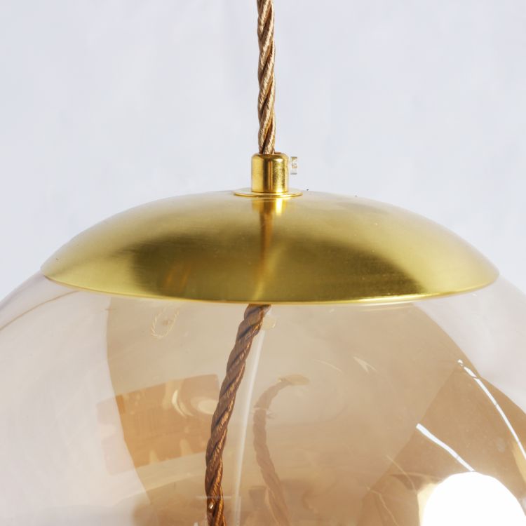 ჭერის სანათი SOLE 9966P/C ოქროსფერი/ქარვისფერი სურათი