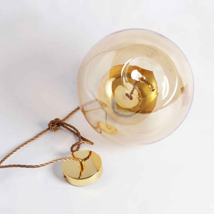 ჭერის სანათი SOLE 9966P/C ოქროსფერი/ქარვისფერი სურათი