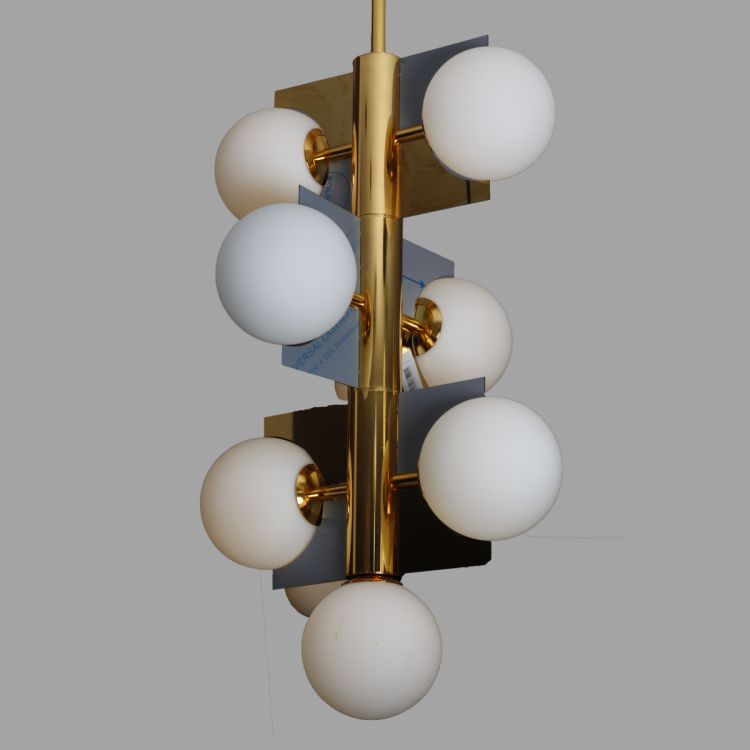 ჭერის სანათი SOLE 9079P/7 ოქროსფერი/თეთრი სურათი