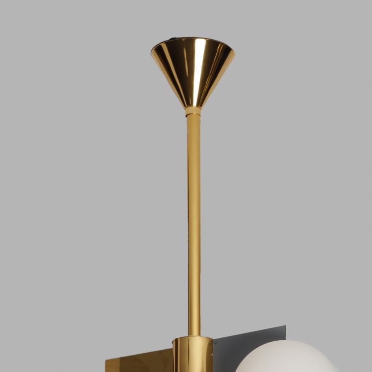 ჭერის სანათი SOLE 9079P/7 ოქროსფერი/თეთრი სურათი