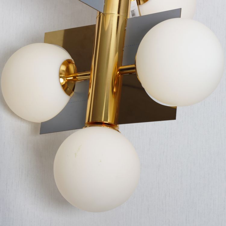 ჭერის სანათი SOLE 9079P/7 ოქროსფერი/თეთრი სურათი