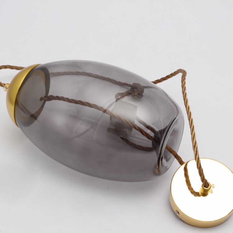 ჭერის სანათი SOLE 9966P/A ოქროსფერი/რუხი სურათი