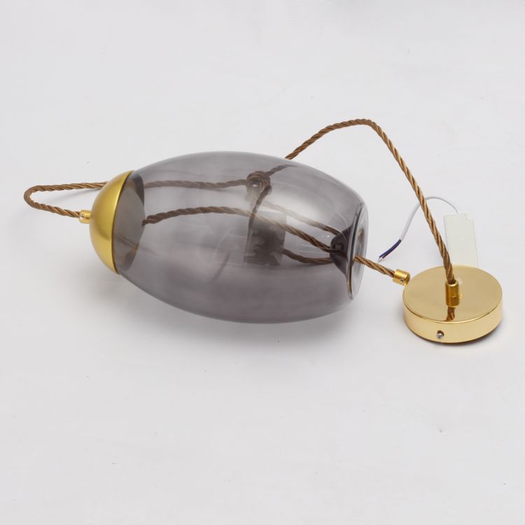 ჭერის სანათი SOLE 9966P/A ოქროსფერი/რუხი სურათი