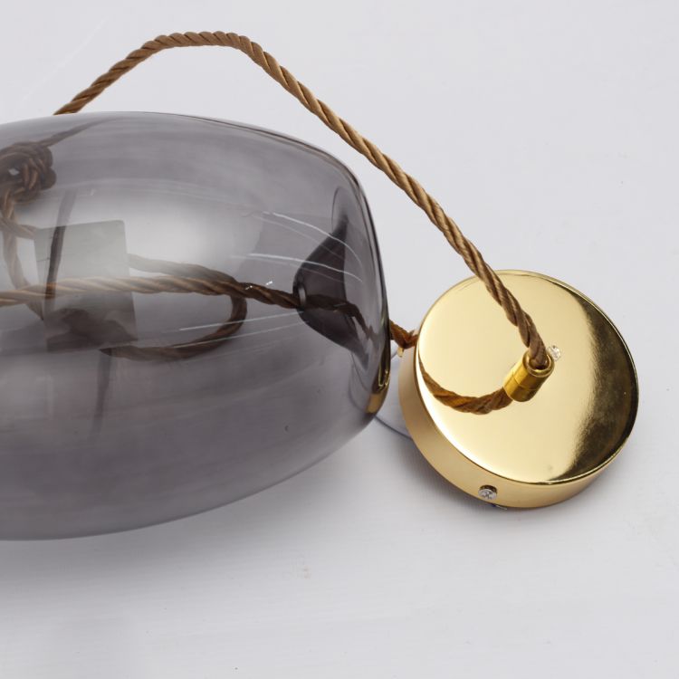 ჭერის სანათი SOLE 9966P/A ოქროსფერი/რუხი სურათი