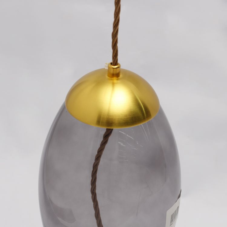 ჭერის სანათი SOLE 9966P/A ოქროსფერი/რუხი სურათი