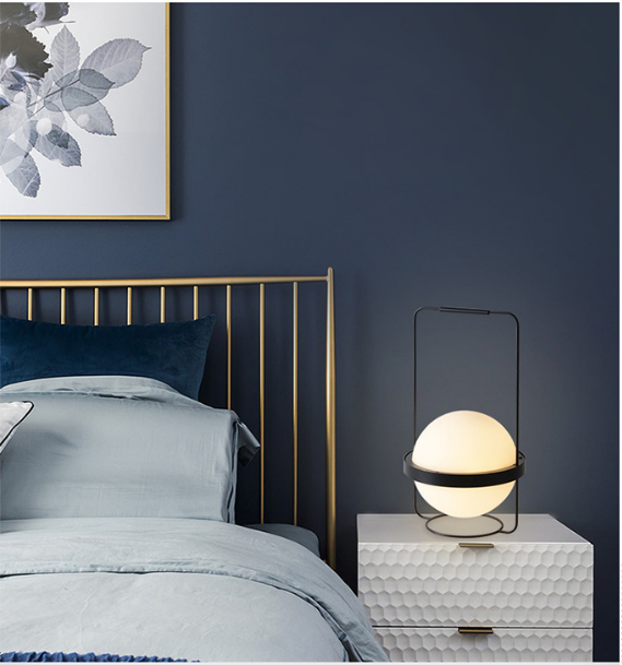 მაგიდის სანათი SOLE 10228T თეთრი/შავი სურათი