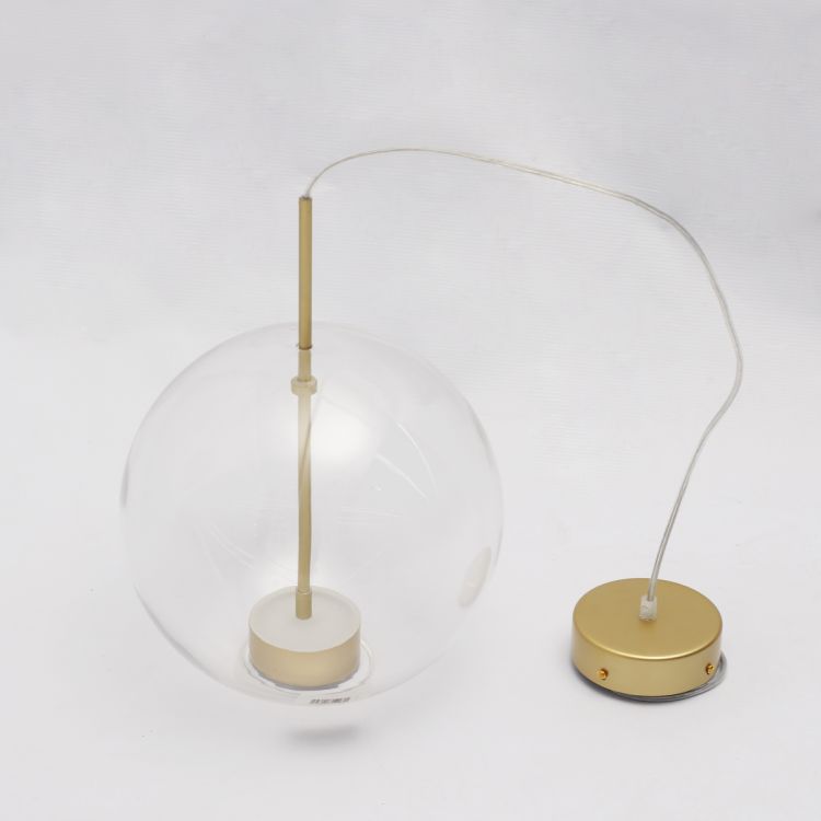 ჭერის სანათი SOLE 9214P-1 გამჭვირვალე მინა სურათი