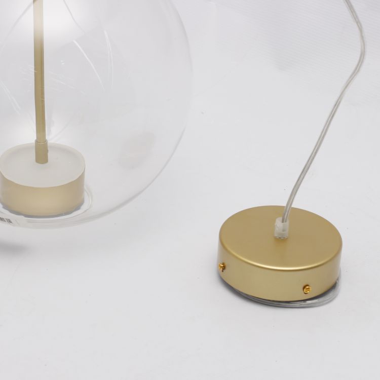 ჭერის სანათი SOLE 9214P-1 გამჭვირვალე მინა სურათი