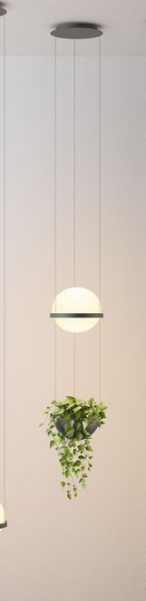 ჭერის სანათი SOLE 10228P/2A თეთრი/შავი სურათი