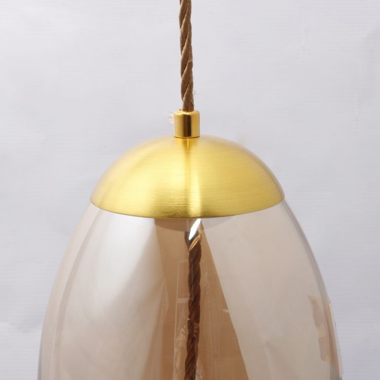 ჭერის სანათი SOLE 9966P/A ოქროსფერი/ქარვისფერი სურათი