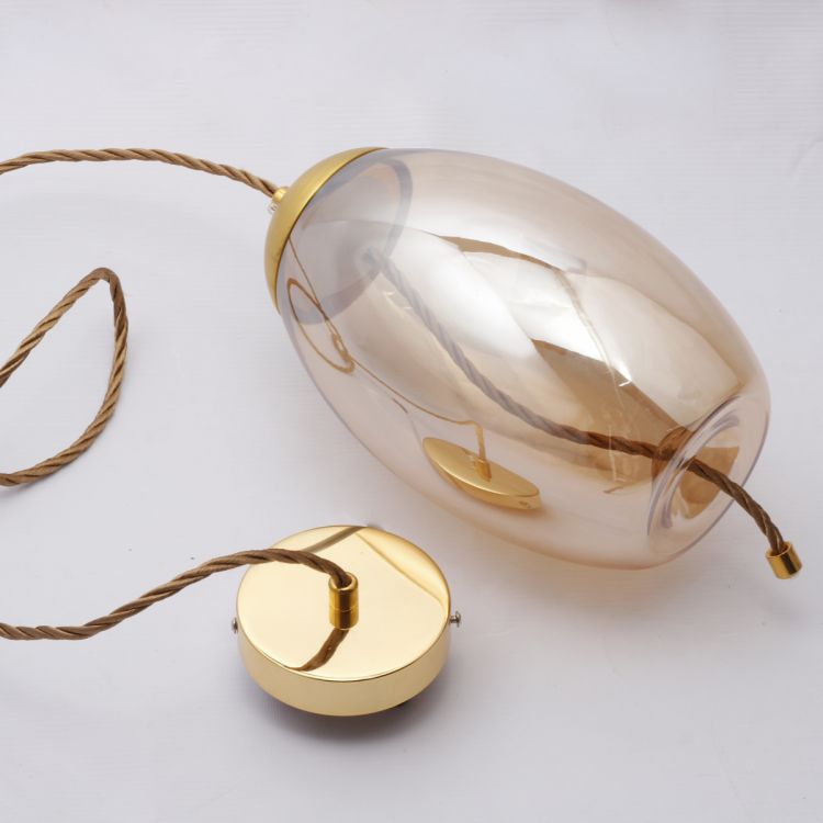 ჭერის სანათი SOLE 9966P/A ოქროსფერი/ქარვისფერი სურათი