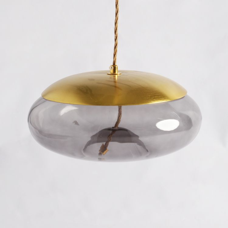 ჭერის სანათი SOLE 9966P/D ოქროსფერი/რუხი სურათი