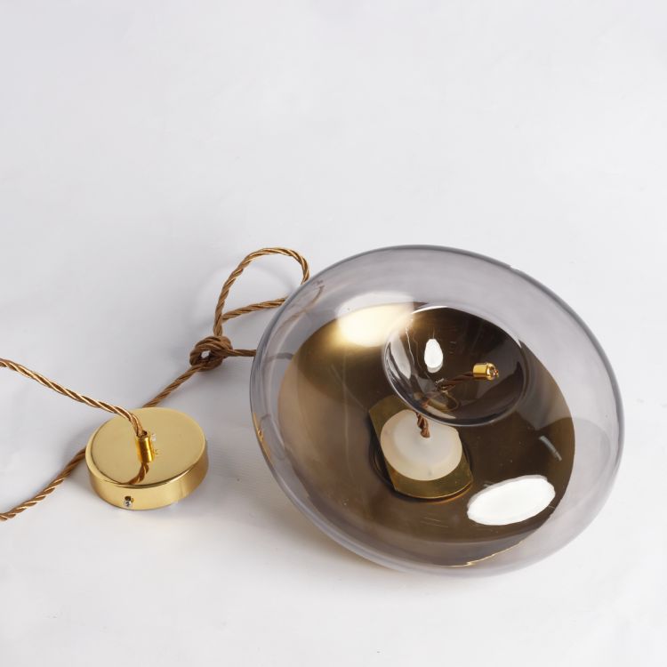 ჭერის სანათი SOLE 9966P/D ოქროსფერი/რუხი სურათი