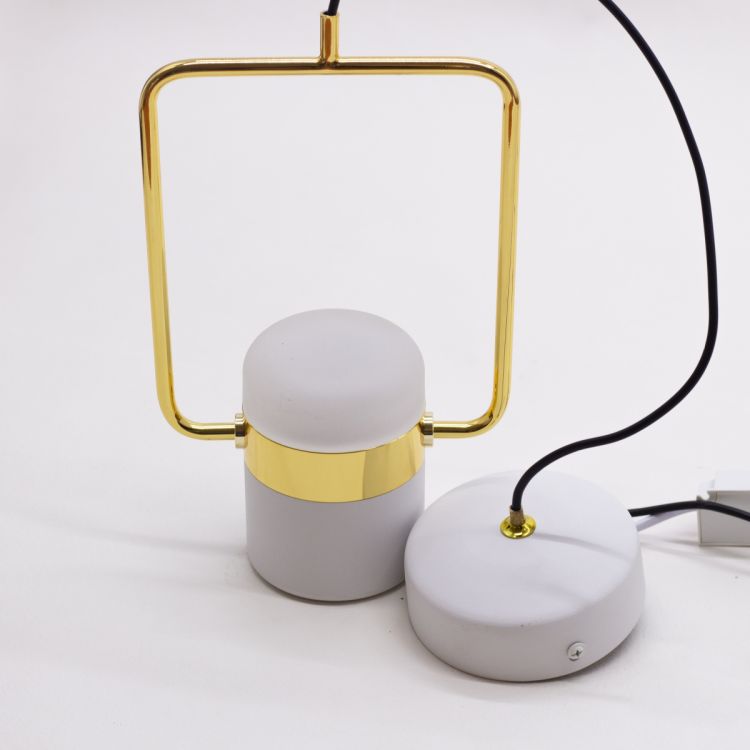 ჭერის სანათი SOLE 9926P/1 W თეთრი/ოქროსფერი სურათი