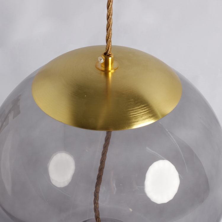 ჭერის სანათი SOLE 9966P/C ოქროსფერი/რუხი სურათი