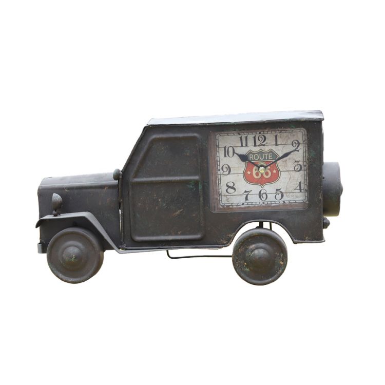 მეტალის მაგიდის საათი 3B209-1-შავი სურათი