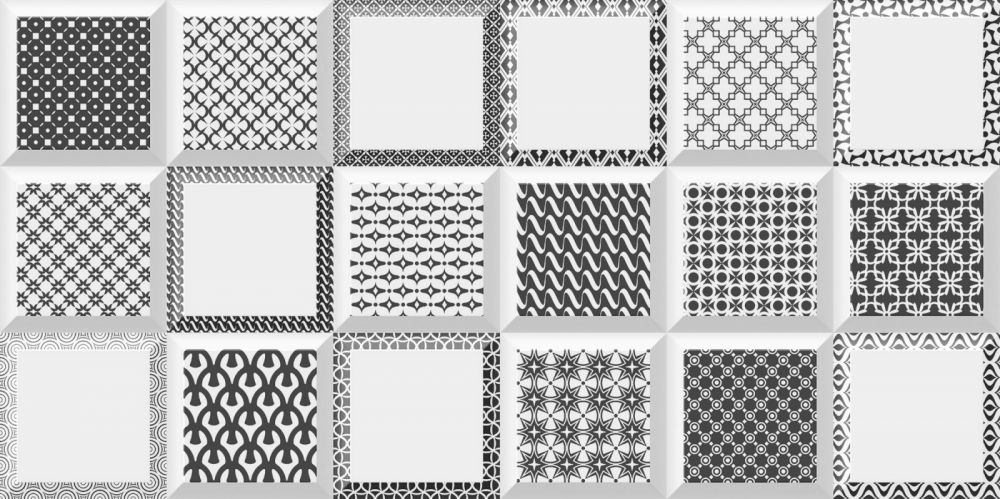 კედლის ფილა Anka DORA DAMASK BLACK 30x60 სურათი
