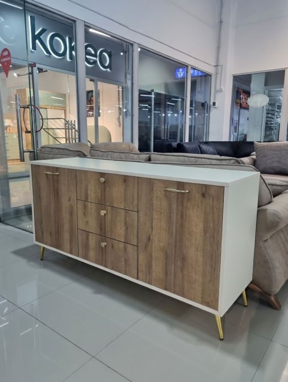 ლამინატის კომოდი კარადებითა და უჯრებით (150x45x75 სმ) სურათი