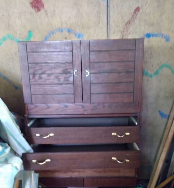 ნატურალური ხის მოდულური კომოდი (2 ნაწილი) სურათი