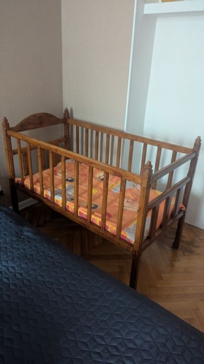 ბავშვის ხის საწოლი – ტრანსფორმერი სურათი