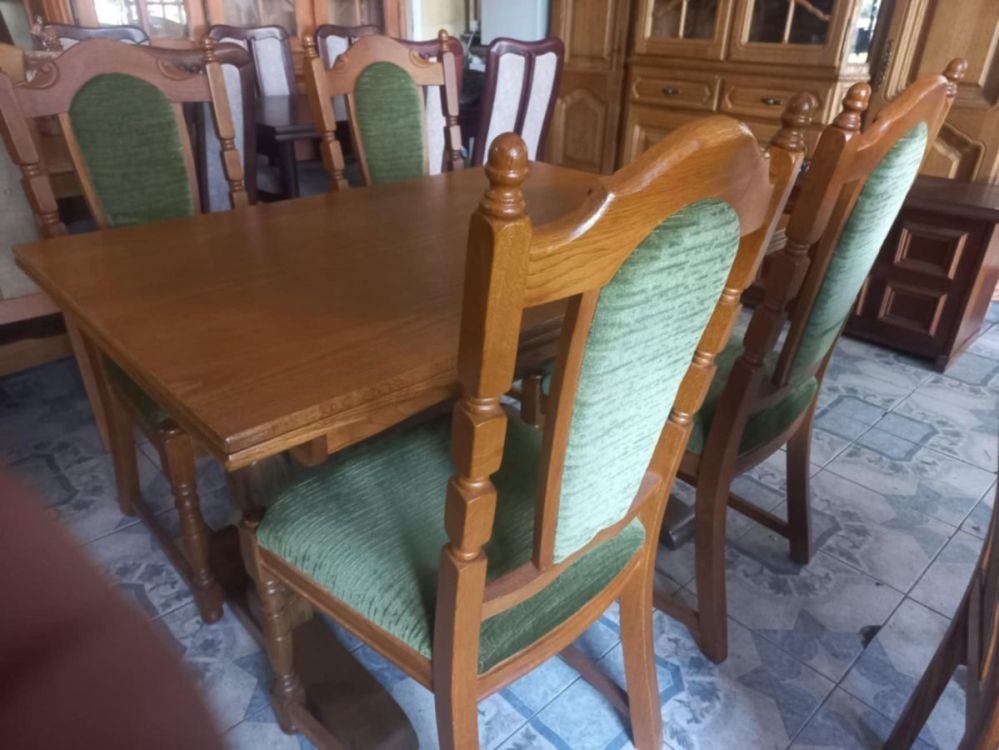 გასაშლელი ხის მაგიდა + 4 სკამი – საუკეთესო კომპლექტი თქვენი სამზარეულოსთვის სურათი