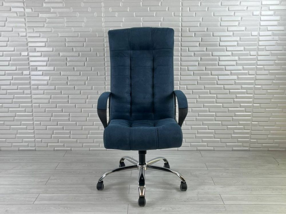 ხელმძღვანელის სავარძელი „გალანტი“ – ლურჯი ალკანტარი (ახალი) სურათი