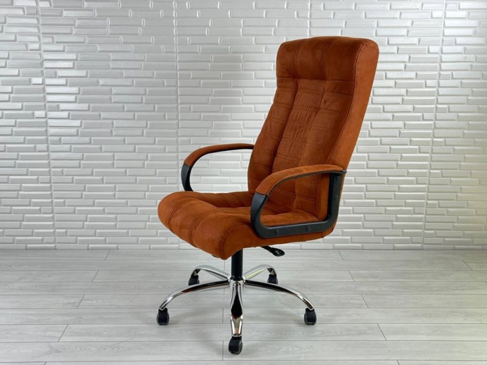 ხელმძღვანელის სავარძელი „გალანტი“ – აგურისფერი ალკანტარი (ახალი) სურათი