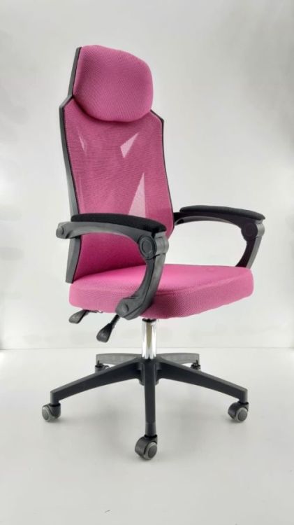 გეიმერის სკამი მოდელი 409 – შავი-ვარდისფერი (ახალი) სურათი