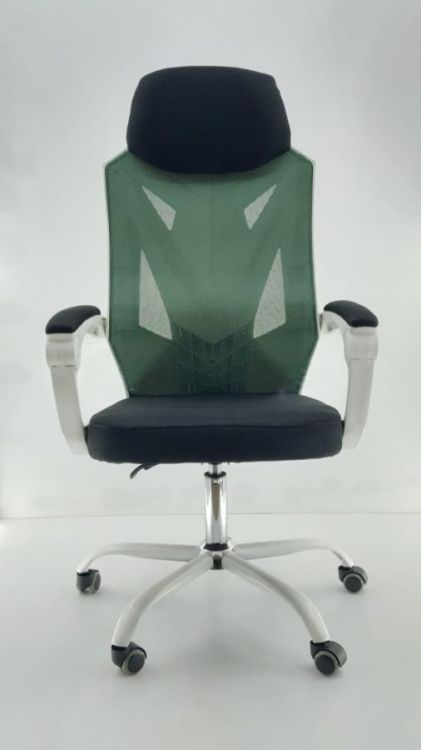 გეიმერის სკამი მოდელი 409 – თეთრი-მწვანე (ახალი) სურათი