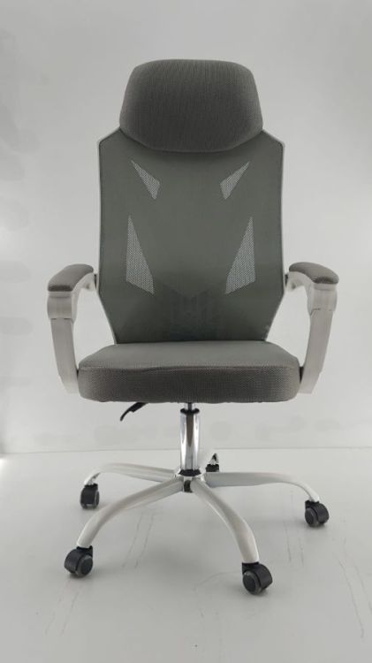 გეიმერის სკამი მოდელი 409 – თეთრი-რუხი (White-Grey) სურათი