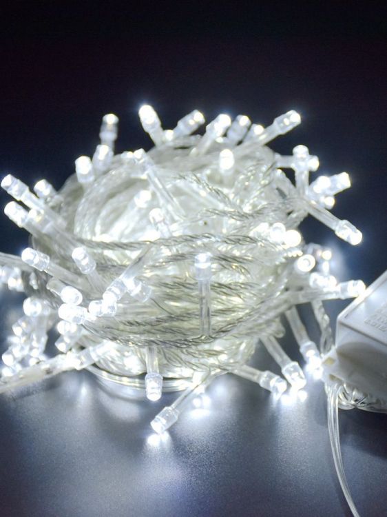 საახალწლო განათება LED 10მ გამჭვირვალე სურათი