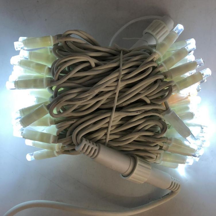 საახალწლო განათება LED 10მ შავი სურათი