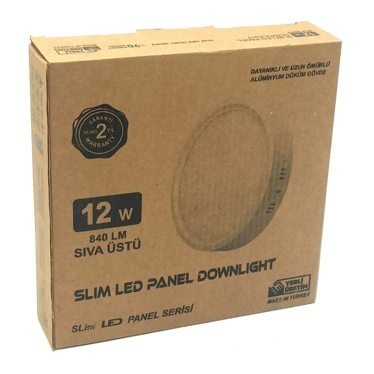 ლედ პანელური სანათი 174MM 12W 6000K MUTLUSAN  016 242 001450 სურათი
