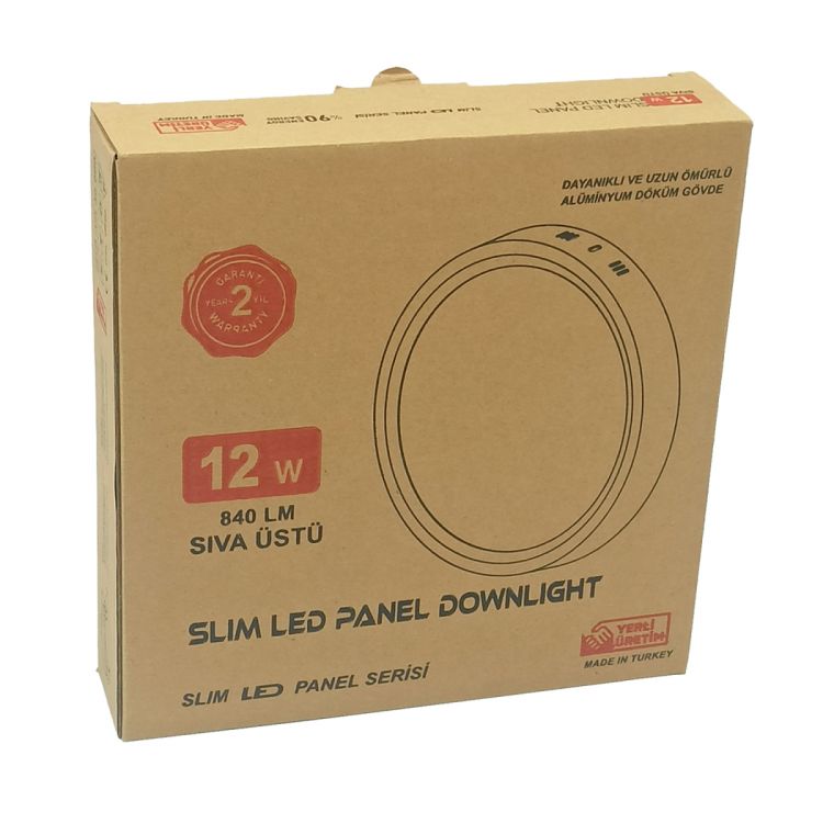 ლედ პანელური სანათი 174MM 12W 3000K MUTLUSAN  016 242 001440 სურათი