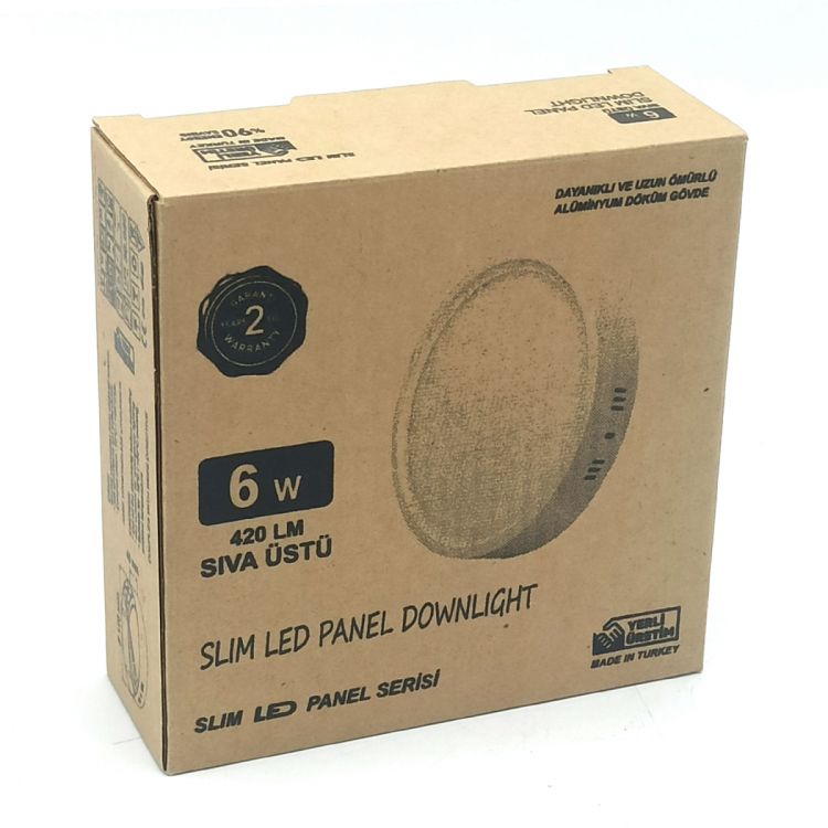 ლედ პანელური სანათი 120MM 6W 3000K MUTLUSAN  016 242 001420 სურათი