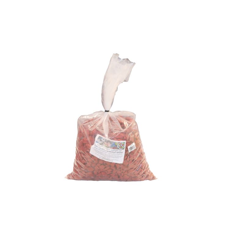 დეკორატიული ქვა 8კგ. წითელი სურათი