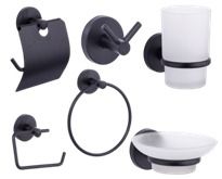 აქსესუარების კომპლექტი 6 ცალი INEBOLU 321010STS შავი სურათი