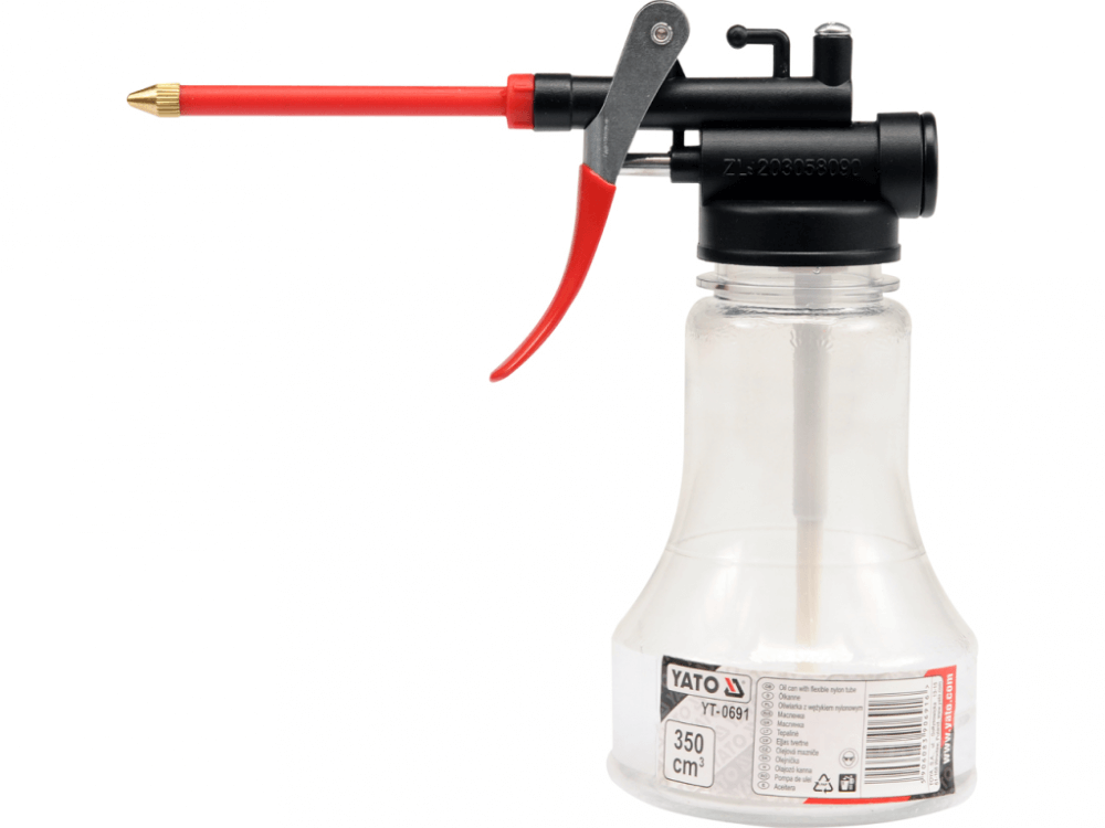 ზეთის შემფრქვევი ქილა დრეკადი თავით YATO YT-0691 • ზეთის მარტივი და ზუსტი შეფრქვევისთვის სურათი