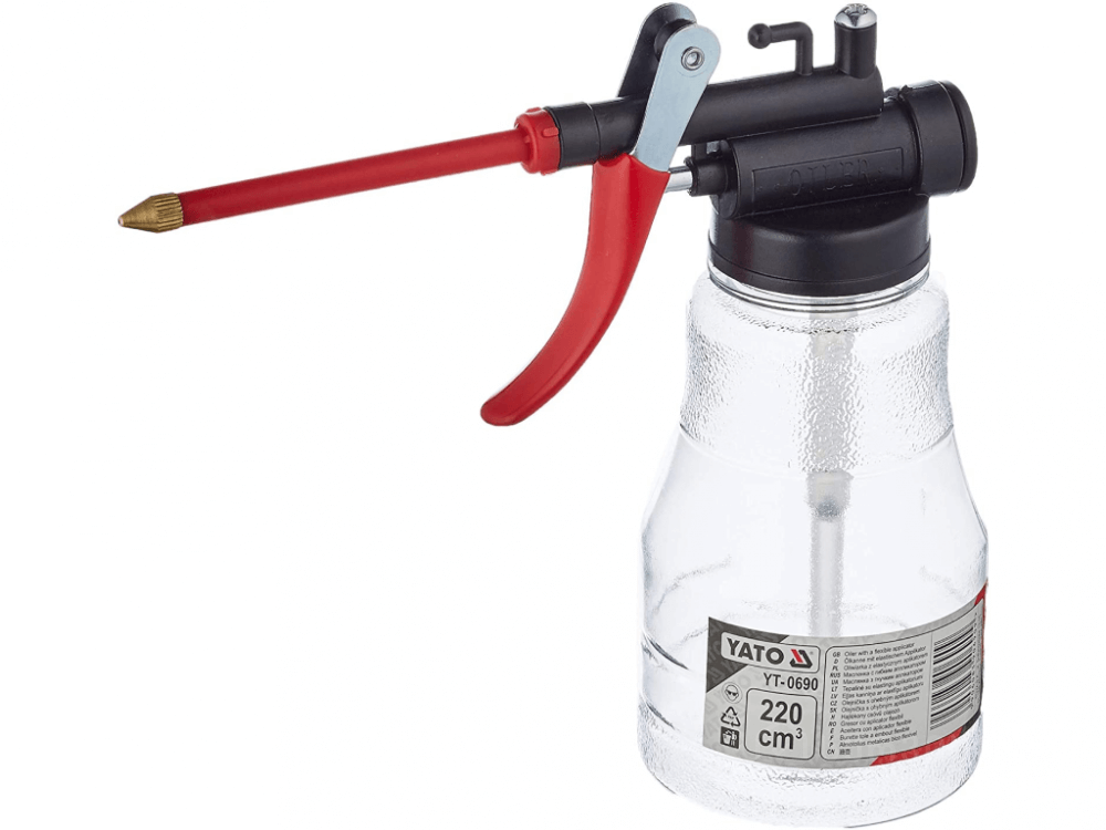 ზეთის შემფრქვევი ქილა დრეკადი თავით YATO YT-0691 • ზეთის მარტივი და ზუსტი შეფრქვევისთვის სურათი