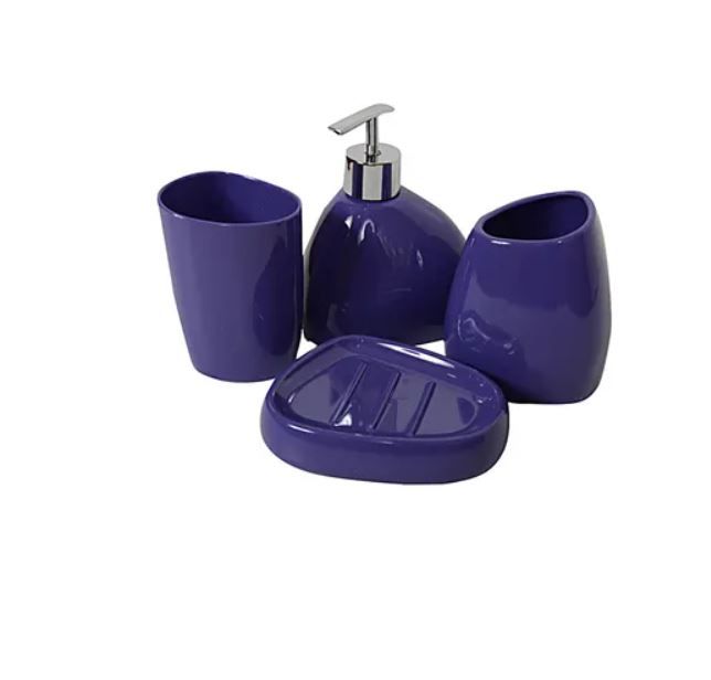 აბაზანის აქსესუარების ნაკრები MH-5697 4ც. ლურჯი სურათი