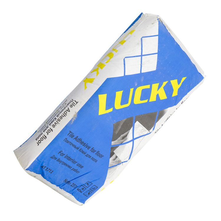 წებო ცემენტი LUCKY კედელი სურათი