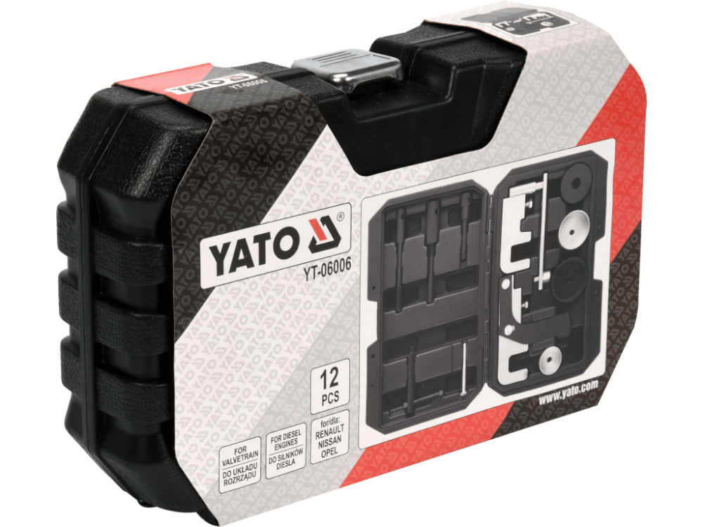 ხელსაწყოების ნაკრები ძრავისთვის YATO YT-06006 • 12 ელემენტი • დიზელის ძრავებისთვის სურათი