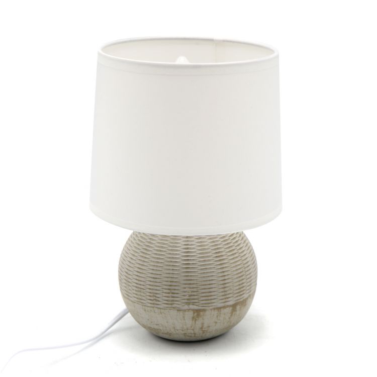 მაგიდის სანათი D4719 White+Brown - Taishi სურათი