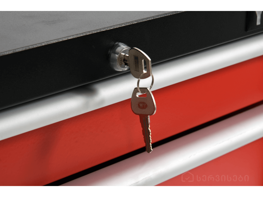 ინსტრუმენტების შესანახი კარადა სიმაღლის რეგულირებით YATO YT-08933 • 4 უჯრა • სიმაღლის რეგულირება • უსაფრთხო ჩაკეტვის სისტემა სურათი