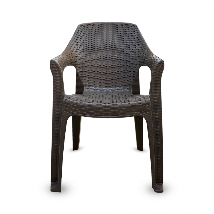 პლასტმასის სკამი BABEL 85*50*57 მუქი ყავისფერი სურათი