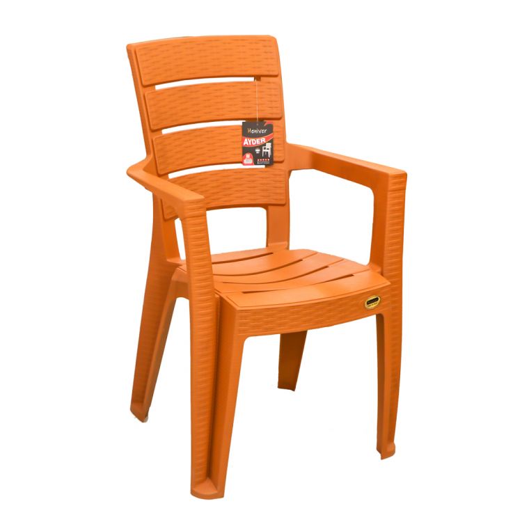 პლასტმასის სკამი AYDER 89*56*44 ღია ყავისფერი სურათი